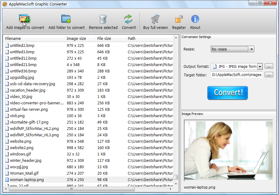 graphic file converter